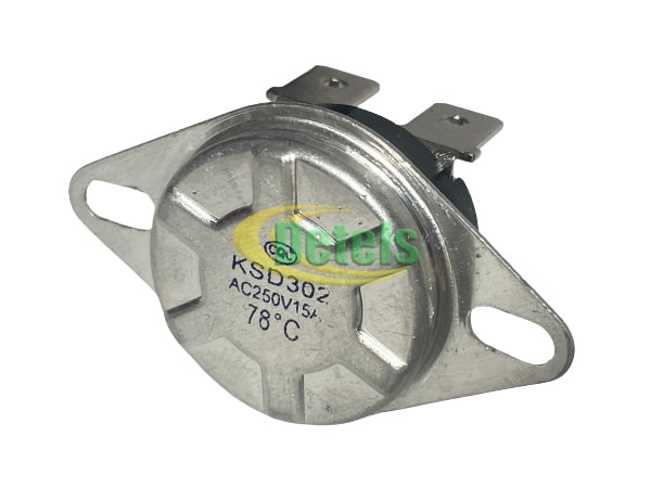 Термостат защитный KSD302 78°C 250V 15A для бойлера Thermex, Ferroli, Garanterm